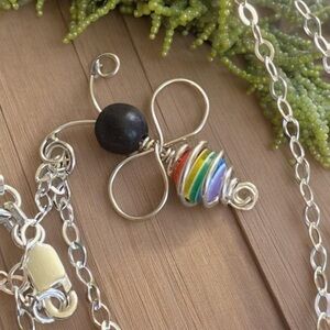 Bee Supportive Sterling Silver Necklace